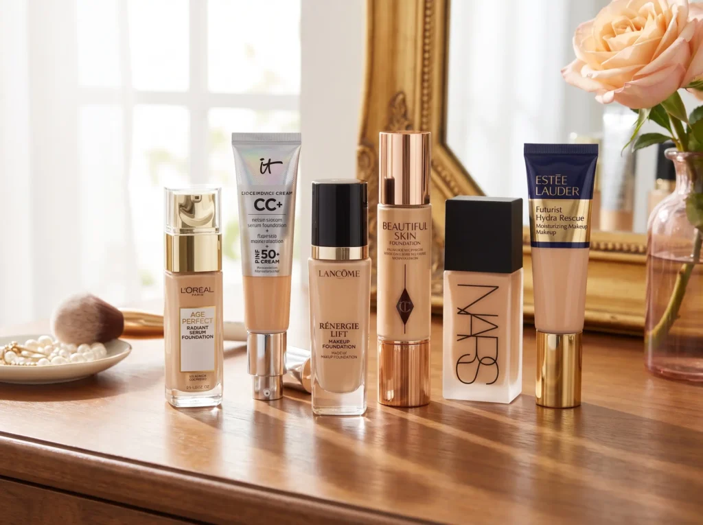 7 Best Foundations for Mature Skin That Look Smooth & Natural
